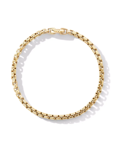 Shop David Yurman 18kt Yellow Gold Box Chain Bracelet