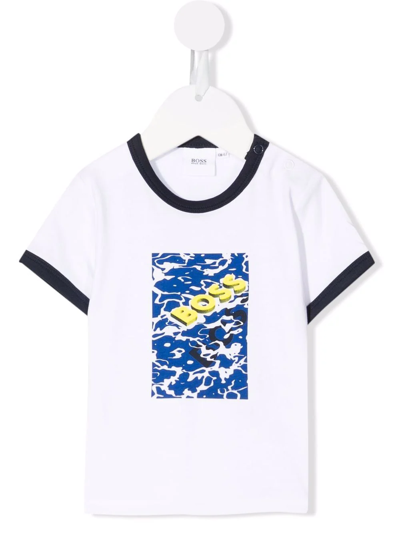 Shop Bosswear Logo-print T-shirt In White