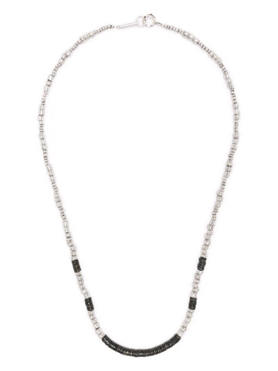 Shop Isabel Marant Colourblock Beaded Necklace In Black