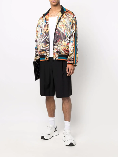 Shop Dolce & Gabbana Graphic-print Track Jacket In Orange