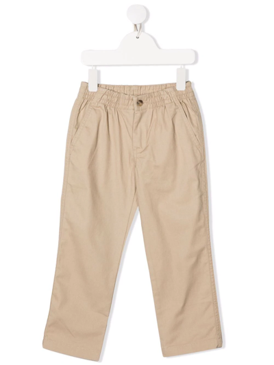 Shop Ralph Lauren Straight-leg Chino Trousers In Neutrals