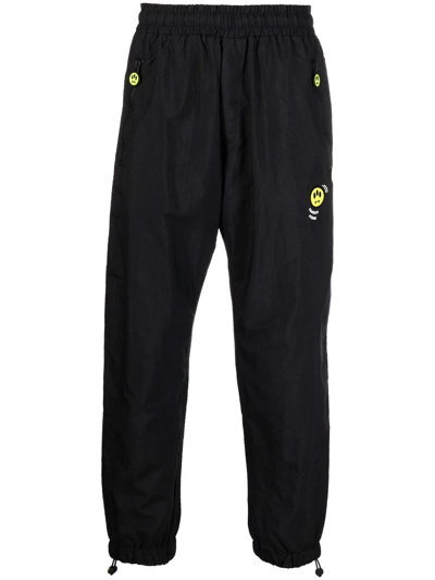 Shop Barrow Motif-print Track Pants In Black