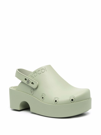 Shop Xocoi Clogs Low Sandals In Green