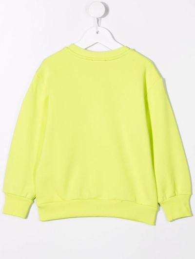 Shop Diesel Monkey-print Long-sleeve Sweatshirt In Green