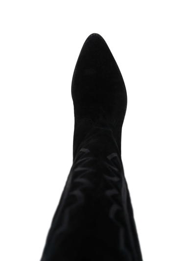 Shop Isabel Marant 55mm Knee-length Pointed Boots In Black