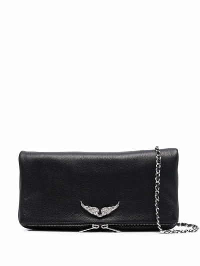 Zadig & Voltaire Rock Swing Your Wings Clutch In Black | ModeSens