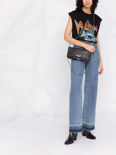 Shop Zadig & Voltaire Rock Swing Your Wings Clutch In Black