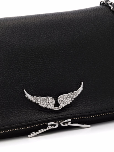 Shop Zadig & Voltaire Rock Swing Your Wings Clutch In Black