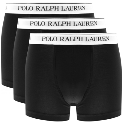 Shop Ralph Lauren Underwear 3 Pack Trunks Black