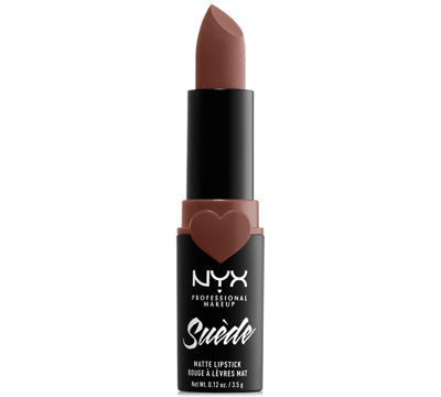 Shop Nyx Professional Makeup Suede Matte Lipstick In Free Spirit (medium Nude With Pink)