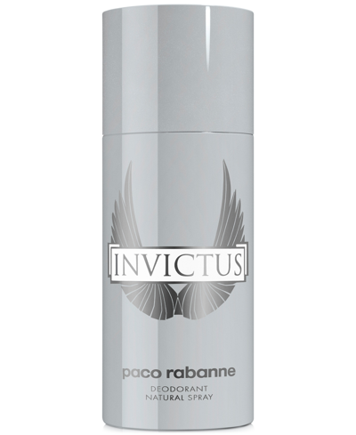 Shop Paco Rabanne Men's Invictus Deodorant Spray, 5-oz. In No Color