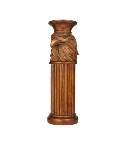 Rosemary Lane Polystone Traditional Pedestal Table In Bronze