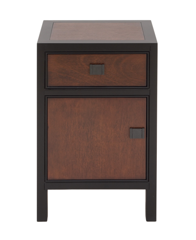 Shop Rosemary Lane Wood Contemporary Cabinet In Dark Brown