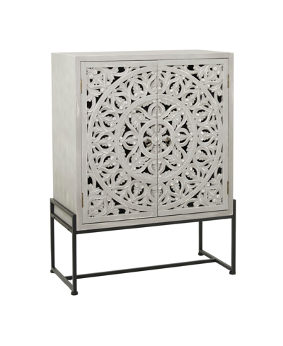 Shop Rosemary Lane Fir Traditional Cabinet In Gray