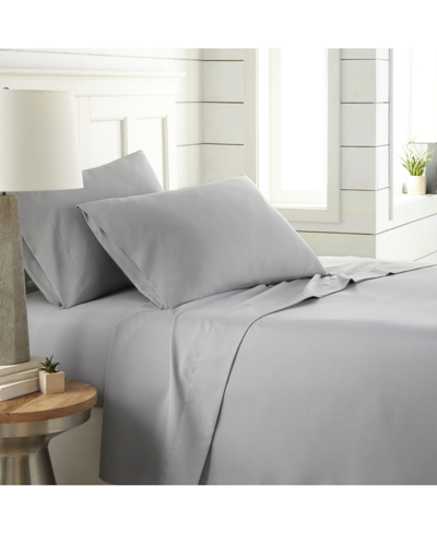 Shop Southshore Fine Linens Chic Solids Ultra Soft 4-piece Bed Sheet Sets, California King In Dark Gray