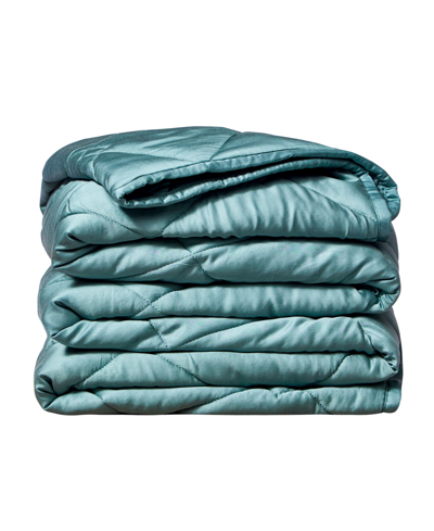 Shop Rejuve 15lb Weighted Throw Blanket In Green