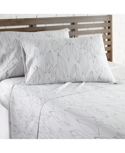 Southshore Fine Linens Modern Foliage Ultra Soft 4-pc. Sheet Set, Full In Off White