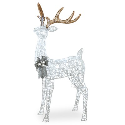 Shop National Tree Company 65" Pre-lit Standing Buck In White