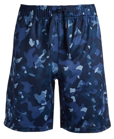 Shop Ideology Big Boys Printed Camo Break Shorts, Created For Macy's In Indigo Sea