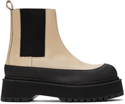 Shop By Malene Birger Leather Kilas Ankle Boots In 1u3 Wood
