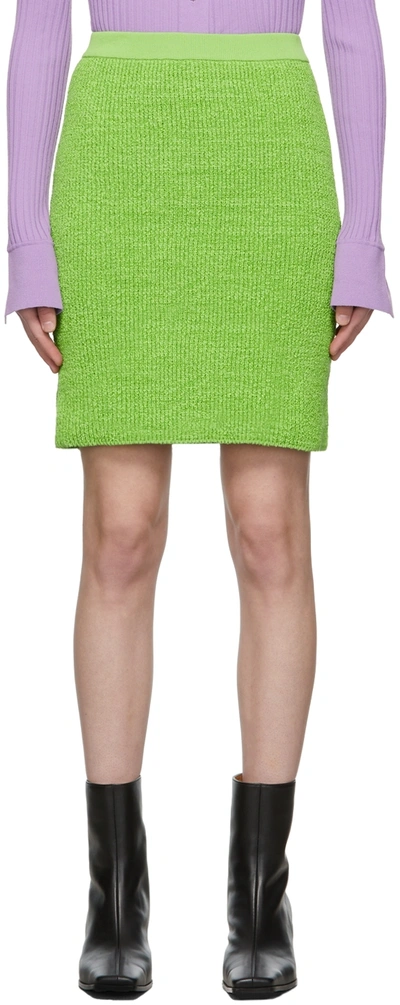 Arch The Green Knit Skirt In L/green