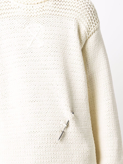Shop Off-white Cotton-blend Nail Detail High-neck