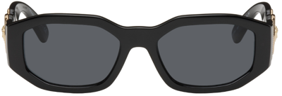 Shop Versace Black Medusa Biggie Sunglasses