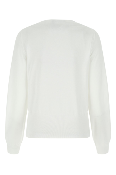 Shop Dolce & Gabbana White Cotton Sweater  White  Donna 46