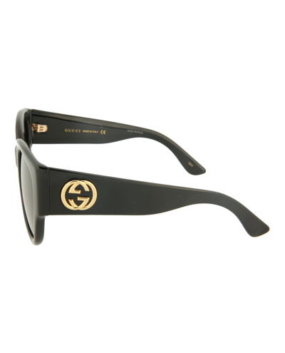 Shop Gucci Square/rectangle Sunglasses In Black