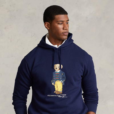 Polo Ralph Lauren Custom Bear Popover Hoodie Navy In Cruise Navy Bc Bear |  ModeSens