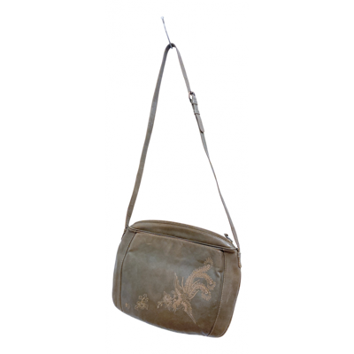 VERSACE Pre-owned Leather Handbag In Brown