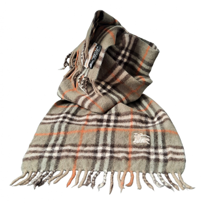 Pre-owned Burberry Wool Scarf & Pocket Square In Multicolour | ModeSens
