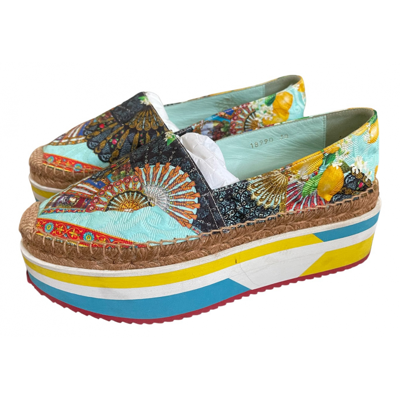 Pre-owned Dolce & Gabbana Cloth Espadrilles In Multicolour