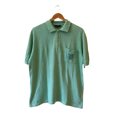 Pre-owned Celine Polo Shirt In Green