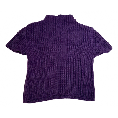 Pre-owned Krizia Wool Jumper In Purple