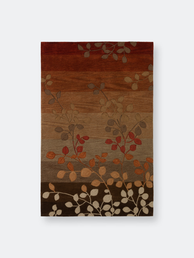 Shop Addison Rugs Addison Marlow Contemporary Floral Area Rug In Red