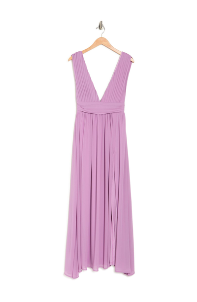 Love By Design Athen Plunging V-neck Maxi Dress In Lavender Purple ...