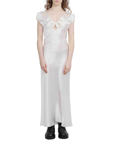 Shop Marc Jacobs White Slip Dress In Ivory