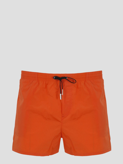 Dsquared2 Icon-print Drawstring Swim Shorts