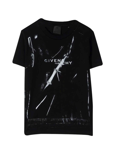 Shop Givenchy Black T-shirt With Print In Nero