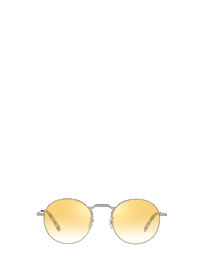 Shop Oliver Peoples Ov1282st Silver Sunglasses