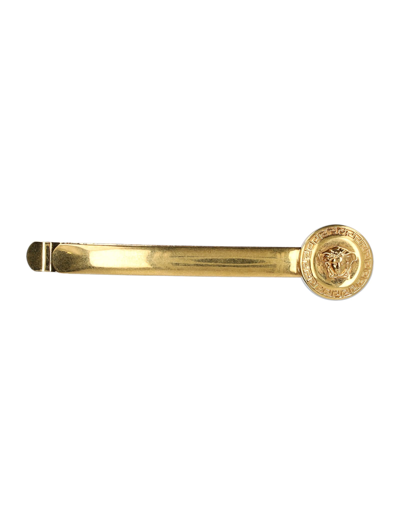 Shop Versace Right Medusa Tribute Hair Pin In Gold