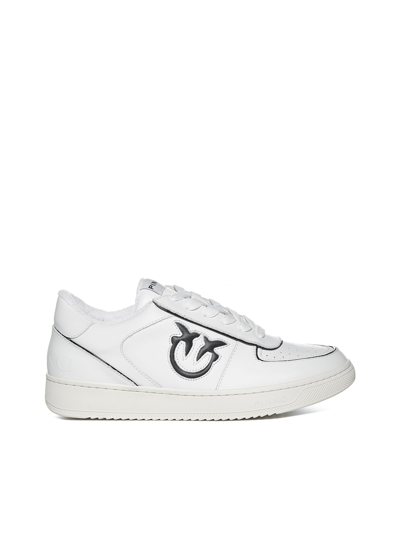 Shop Pinko Sneakers In Bianco Nero
