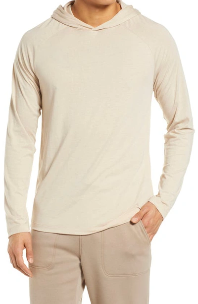 Shop Alo Yoga Core Pullover Hoodie In Sand Dune