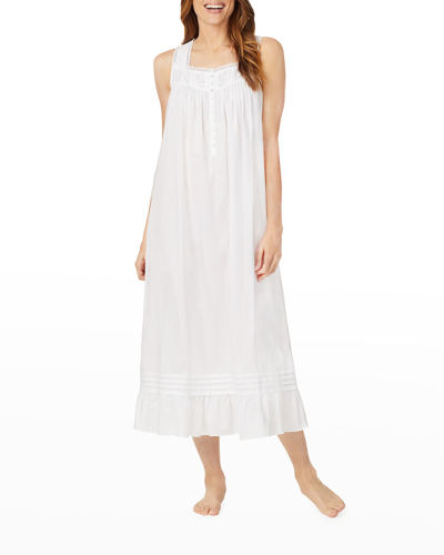 Shop Eileen West Sleeveless Cotton Lawn Ballet Nightgown In White