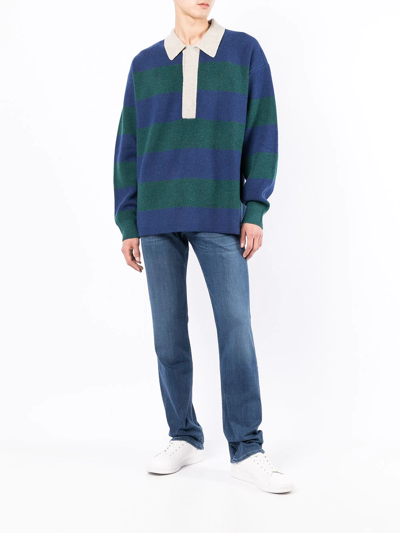 7 For All Mankind Standard Straight-leg Jeans In Blau