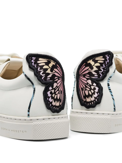 Shop Sophia Webster Butterfly Low-top Sneakers In Weiss
