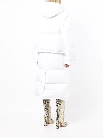 Shop Kimhēkim Detachable Oversized Puffer Coat In Weiss