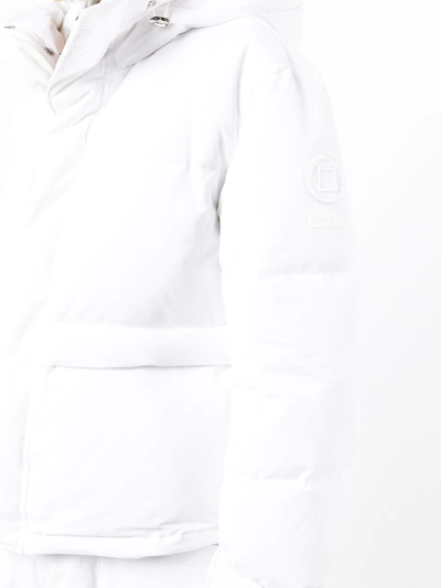 Shop Kimhēkim Detachable Oversized Puffer Coat In Weiss