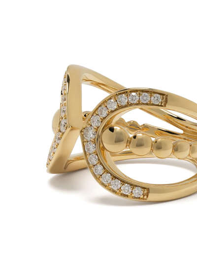Sara Weinstock 18kt Yellow Gold Lucia Diamond Claw Ring In Gelb
